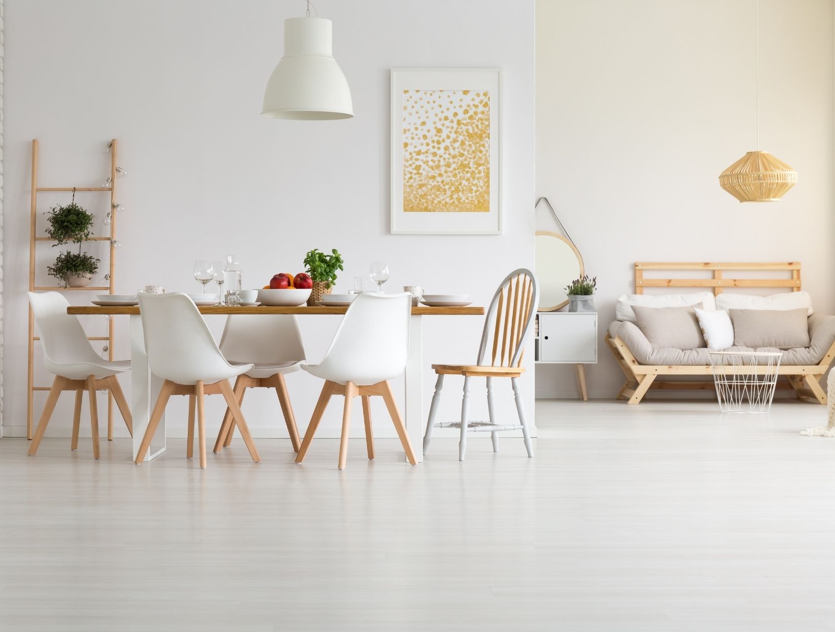 How do you handle cleaning in cluttered homes?